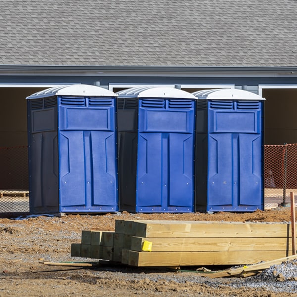 are there any restrictions on where i can place the portable toilets during my rental period in Novesta MI